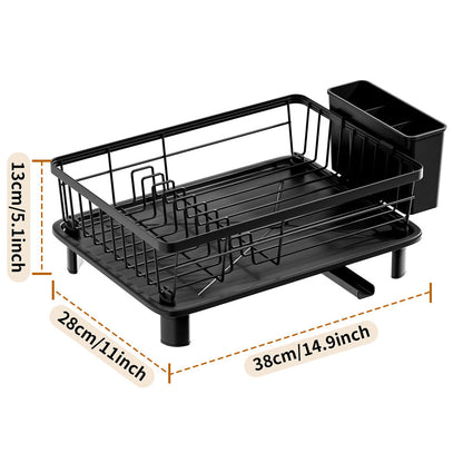 360° Rotating Spout Kitchen Dish Drying Rack