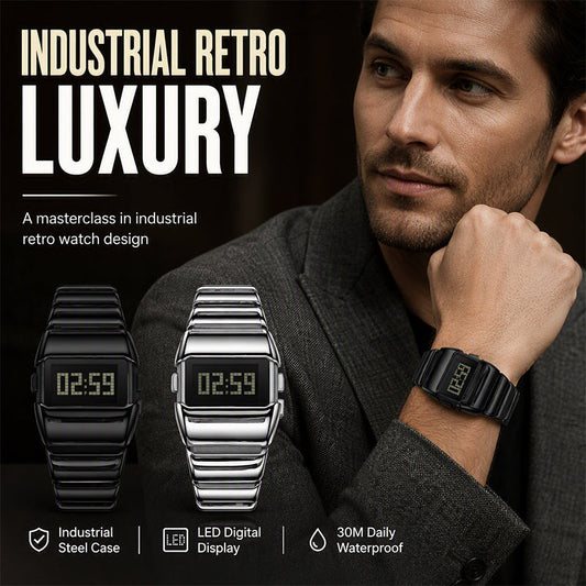 ✨ Premium Feel, All-Day Comfort – Luxury Digital Watch with Adjustable Metal Strap. Half Price. Free UK Delivery