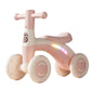 🚲🚼4-Wheel Light-Up Balance Bike for Toddlers with Music