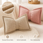 🎀 50% OFF NOW! 🛋️ Soft Chenille Bow-Shaped Throw Pillow – Ultra-soft, plush & decorative – Perfect for sofas, beds & cozy corners ✨