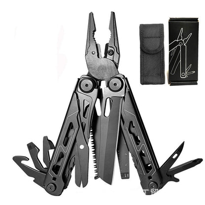 ⏳🔥LIMITED-TIME 50% OFF! ⏰🔧 Heavy‑Duty Folding Multi‑Tool Pliers, Portable Multi‑Function Survival Tool with Knife, Screwdriver, with Carry Pouch for Camping, Outdoor, Home Emergency Repair