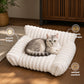 🐾🐱 Cozy Sofa Pet Bed – Ultra-Comfortable, Raised Bolster Edges & Super-Soft Ribbed Plush🐶
