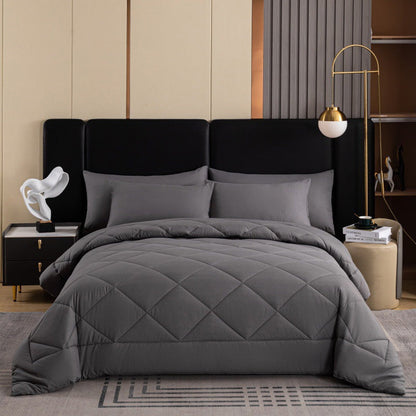 🛏️ Stop waking up cold and tangled — this 3-piece quilted set stays fluffy, breathes all season, and makes your bed look like it belongs in a hotel. 🏨