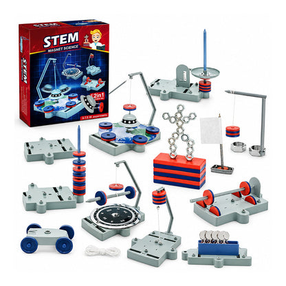 📢📢50% OFF !!⏰12-in-1 Magnet Science Experiment Kit Educational Toy for Kids