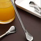 🥤 2-in-1 Stainless Steel Straw Spoon – Stir, Sip & Filter Easily ✨