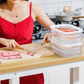 🧊🥗Stackable Clear Fridge Storage Bins | Keep Your Meal Prep Ingredients Tidy