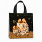 🎉 2026 Sale — Over 12,000 Sold!🎄 Black Non‑Woven Christmas Gift Tote Bag‑Gold Foil Reusable Holiday Packaging Bag ✨