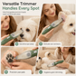 Low Noise Pet Grooming Kit with Vacuum Electric Hair Clippers and Complete Shedding Tool Set