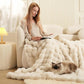 ⏳Limited-time 50% off💥Thickened rabbit plush&milk velvet cover blanket☁️