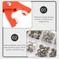 🧷LIMITED-TIME 50% OFF! ⏰ Sew-Free Snap Fastener Plier Kit — No Needle, No Thread