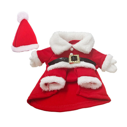 🎄 50% OFF! ✨ Christmas Pet Costume for Dogs & Cats – Hilarious 3D Standing Santa Suit with Integrated Stuffed Hands, Plush Warmth Premium Stitching & Thick Velvet Trim – Lightweight Holiday Outfit for Cats & Dogs – Sizes XS-7XL 🐾
