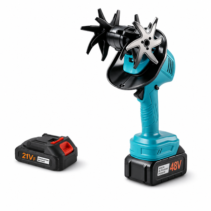 🌱 50% OFF NOW! 🔋 Cordless Mini Tiller – 21V Lithium Battery, Manganese Steel Blades & Ergonomic Grip – Portable Garden Soil Loosener & Weeder 🏡