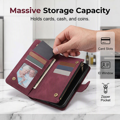 📢📢50% OFF !! ⏰2-in-1 Magnetic PU Leather Wallet Case