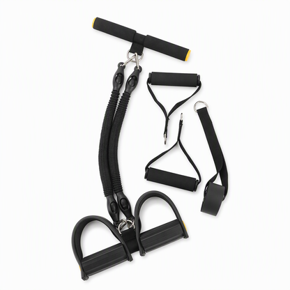 Multifunctional Pedal Resistance Band Elastic Pull Rope for Abdominal Exercise Home Workout Yoga and Pilates Fitness for Men and Women