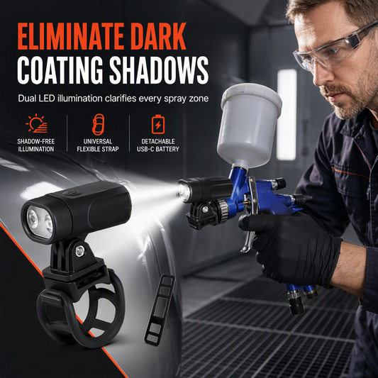 📢📢50% OFF !! ⏰Spray Gun Light for Car and Furniture Touch Up Spraying Auxiliary Lighting Attachment for Coating and Coloring