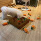 🥕 Carrot Plush Dog Toy – Interactive Pull-Out Carrot Patch Mat for Playful Pups