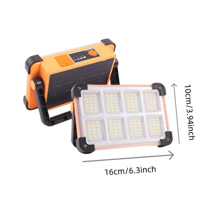 Solar Rechargeable LED Work Light & Portable Camping Lantern