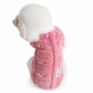 Soft Fleece Pet Cotton Coat with Leash D-Ring Warm Autumn Winter for Small Dogs and Cats
