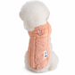 Soft Fleece Pet Cotton Coat with Leash D-Ring Warm Autumn Winter for Small Dogs and Cats
