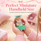 🎉 50% OFF! 🎀 Fixed-Pose Princess Doll Set – Soft Rooted Hair & Pastel Bow Outfit, Pocket-Size for Dollhouse Play ✨