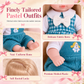 🎉 50% OFF! 🎀 Fixed-Pose Princess Doll Set – Soft Rooted Hair & Pastel Bow Outfit, Pocket-Size for Dollhouse Play ✨