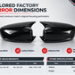 📢📢 50% OFF🔥Horn Style Rearview Mirror Cover Caps Decorative Side Wing Mirror Housing Shell Trim 1 Pair，Compatible With 4-Door American Muscle Sedan 2010+