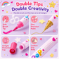 🎉 Limited Time 50% OFF! 🎨 Kids Dual-Tip Nail Art Pen Set – Draw Fine Lines & Fill Colors, DIY Nail Painting Fun for Family Time ✨