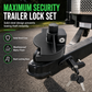 Heavy Duty Trailer Hitch Coupler Lock Anti Theft Towing Lock for 2 Inch and 2-5/16 Inch Couplers