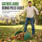Manual Garden Leaf Rake with Long Handle
