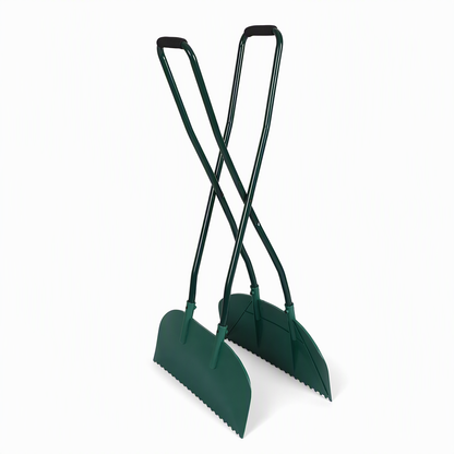 Manual Garden Leaf Rake with Long Handle
