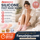 🔥Get 2 items when you buy 1！✨️Enjoy a foot spa anytime anywhere！👣Moisturizing Foot Mask Exfoliating Silicone Socks Beach Protective Socks(3pcs)