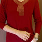 🔥Buy 2 get free shipping🔥【M-4XL】2024 High quality winter velvet long sleeve t-shirt with rhinestones, warm and fashionable