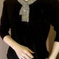 🔥Buy 2 get free shipping🔥【M-4XL】2024 High quality winter velvet long sleeve t-shirt with rhinestones, warm and fashionable