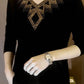 🔥Buy 2 get free shipping🔥【M-4XL】2024 High quality winter velvet long sleeve t-shirt with rhinestones, warm and fashionable
