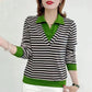 🔥Two pieces free shipping🔥2024 New V-neck faux two-piece loose plus size shirt for women