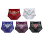 High-waisted panties in high-quality embroidered lace