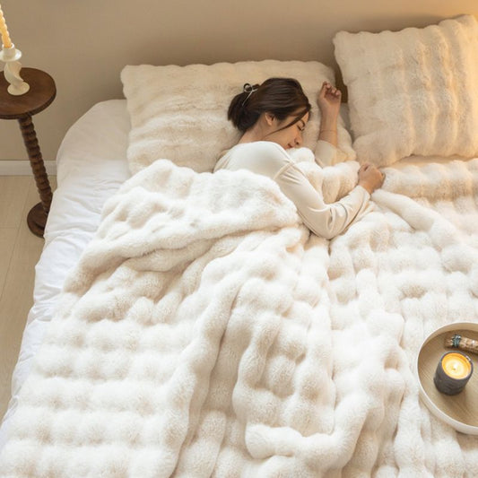 🎄🎅It's indispensable to keep warm at Christmas🎁 Soft Fluffy Blanket