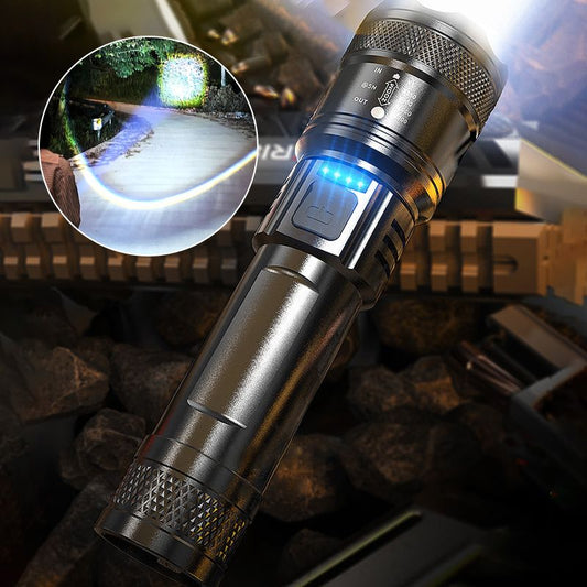 Super Strong Light Zoomable Flashlight