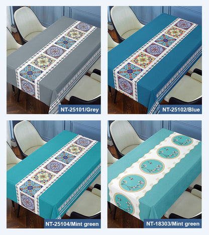 Waterproof and oil-proof embroidered tablecloth