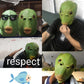 🎁Funny Gifts🎁Fun mask with green fish head