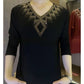 🔥Buy 2 get free shipping🔥【M-4XL】2024 High quality winter velvet long sleeve t-shirt with rhinestones, warm and fashionable