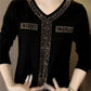 🔥Buy 2 get free shipping🔥【M-4XL】2024 High quality winter velvet long sleeve t-shirt with rhinestones, warm and fashionable