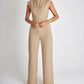 Women's Sleeveless Wide-Leg Jumpsuit
