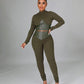 🔥✈️🔥Tight-Fit PU Leather Long Sleeve Leggings Set (Buy 2 Free Shipping)🔥🔥