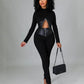 🔥✈️🔥Tight-Fit PU Leather Long Sleeve Leggings Set (Buy 2 Free Shipping)🔥🔥