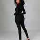 🔥✈️🔥Tight-Fit PU Leather Long Sleeve Leggings Set (Buy 2 Free Shipping)🔥🔥