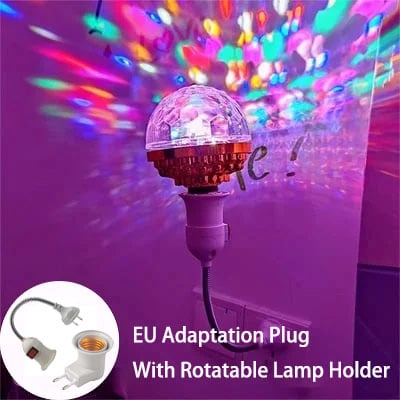 🎅New Year Hot Sale🎄Colorful Rotating Disco Ball Light