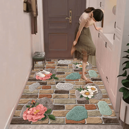 🔥【limited time 50% discount】Cut-out 3D carpet with floral flooring