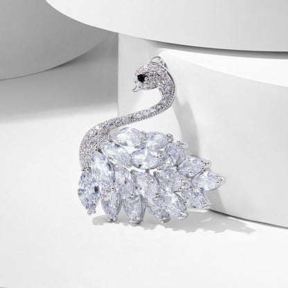 High-end crystal swan brooch (🔥Buy 3 Get 1 Free Hot Sale)