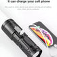 🔦【Family Essentials】White Laser Telescopic Zoom Flashlight